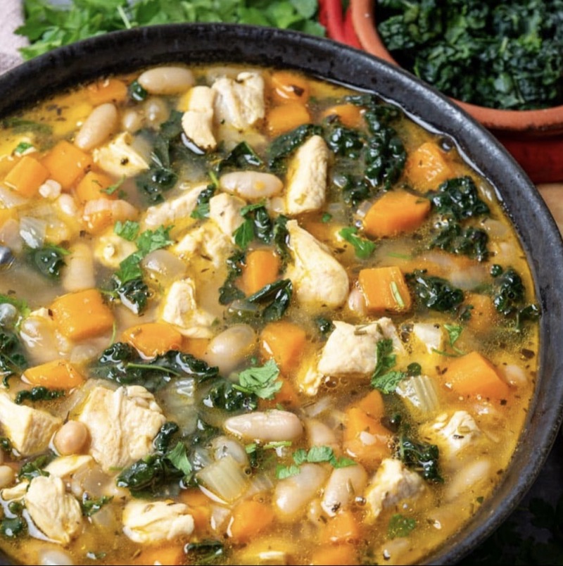 Swiss Chard and Chicken Soup