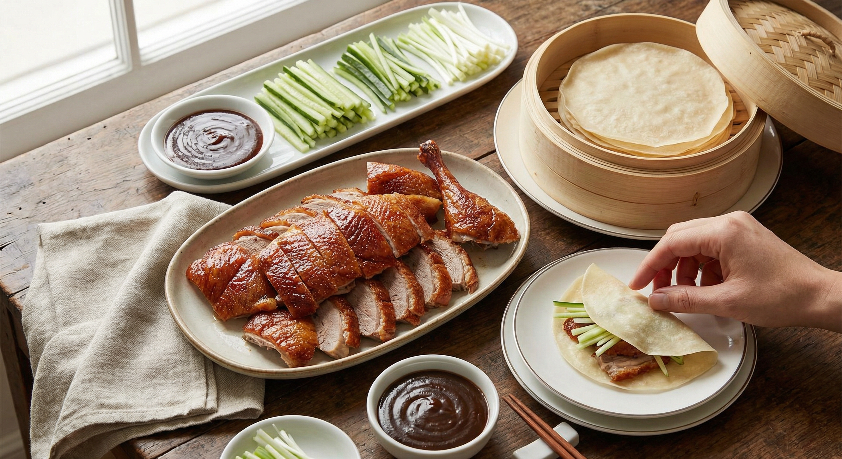 Peking Duck Pancakes