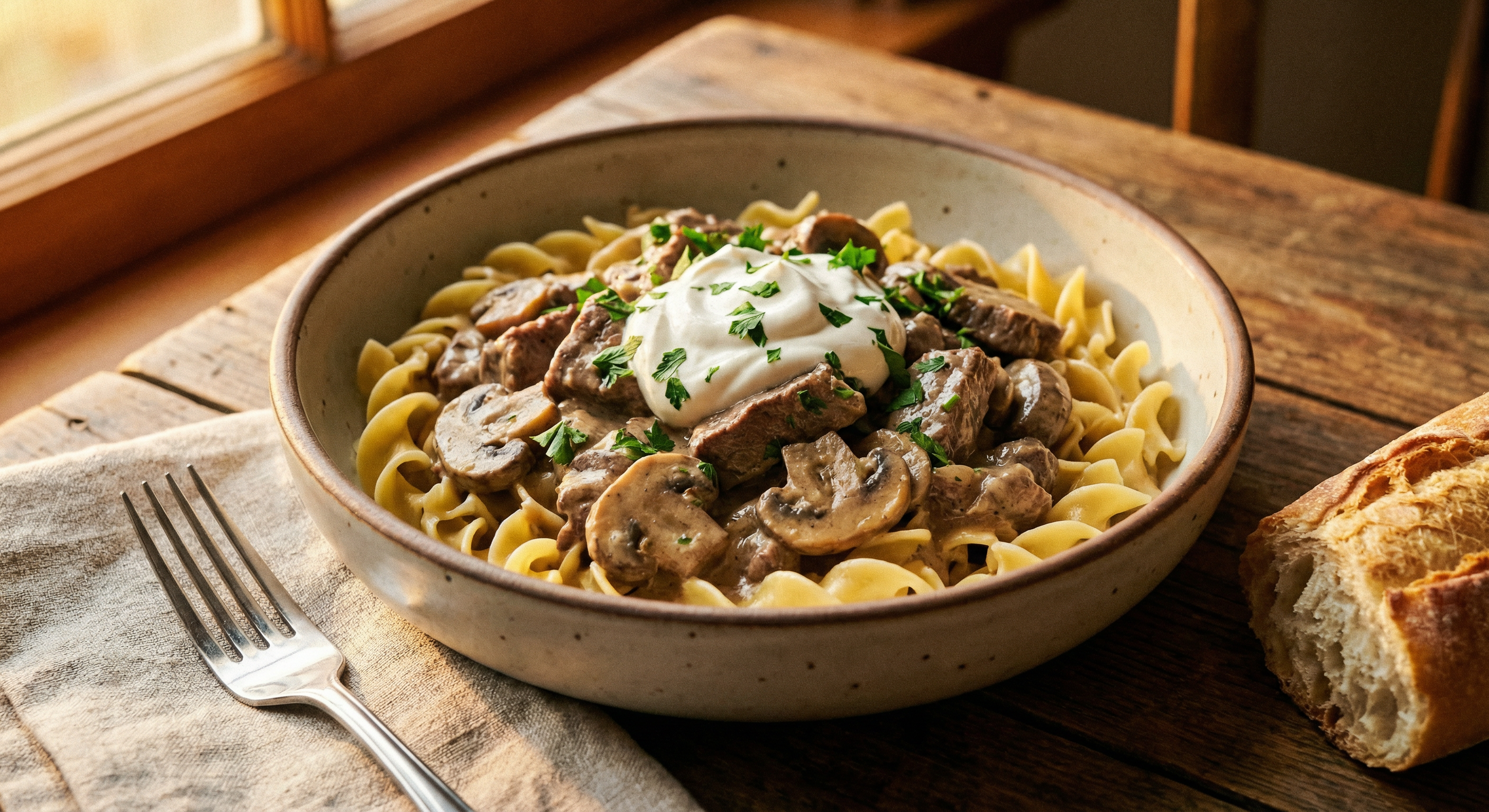Beef Stroganoff